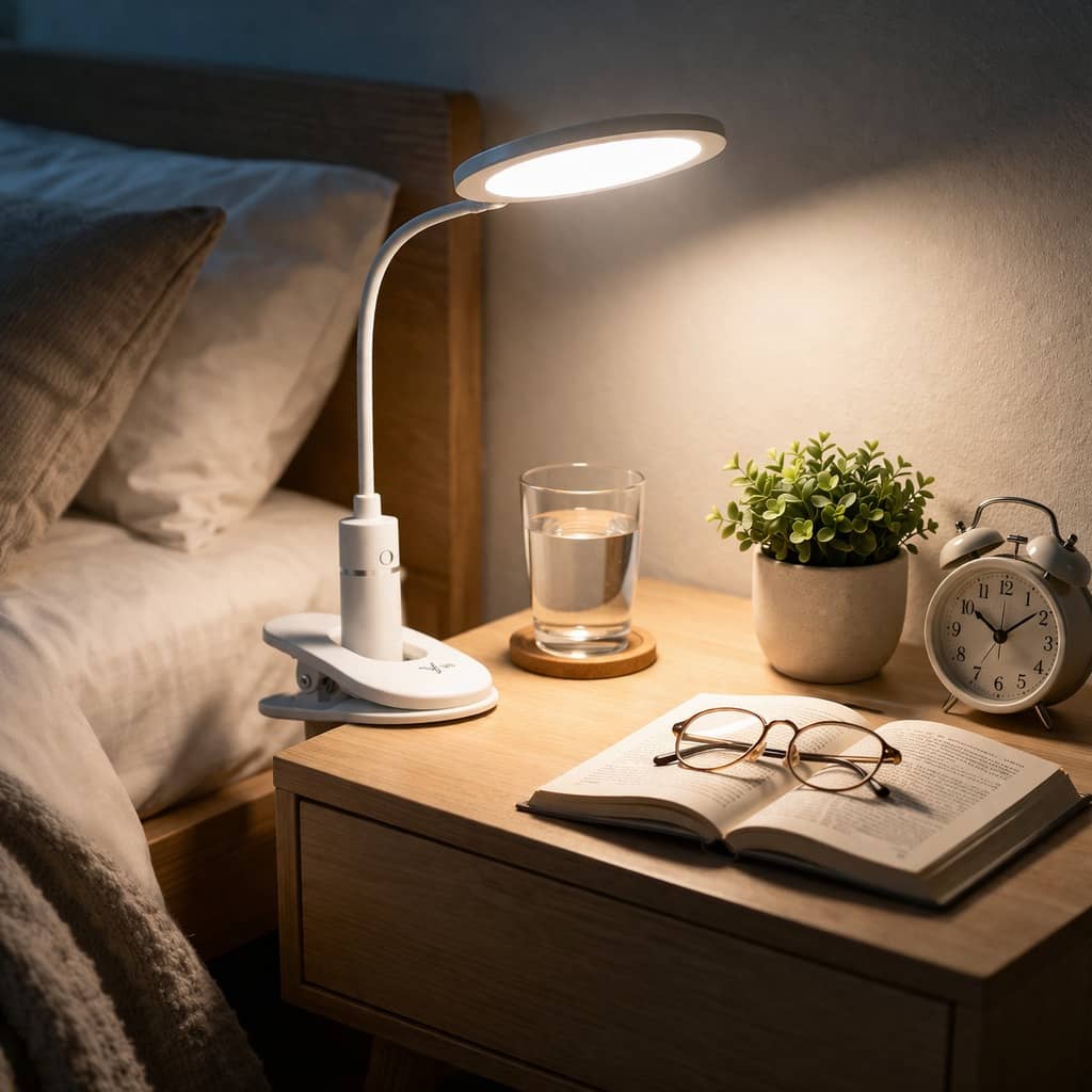 Folding Desk Lamp, USB Touch Control Dimmable Night Light, LED USB Rechargeable Desk Lamp-000786
